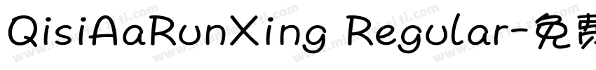QisiAaRunXing Regular字体转换